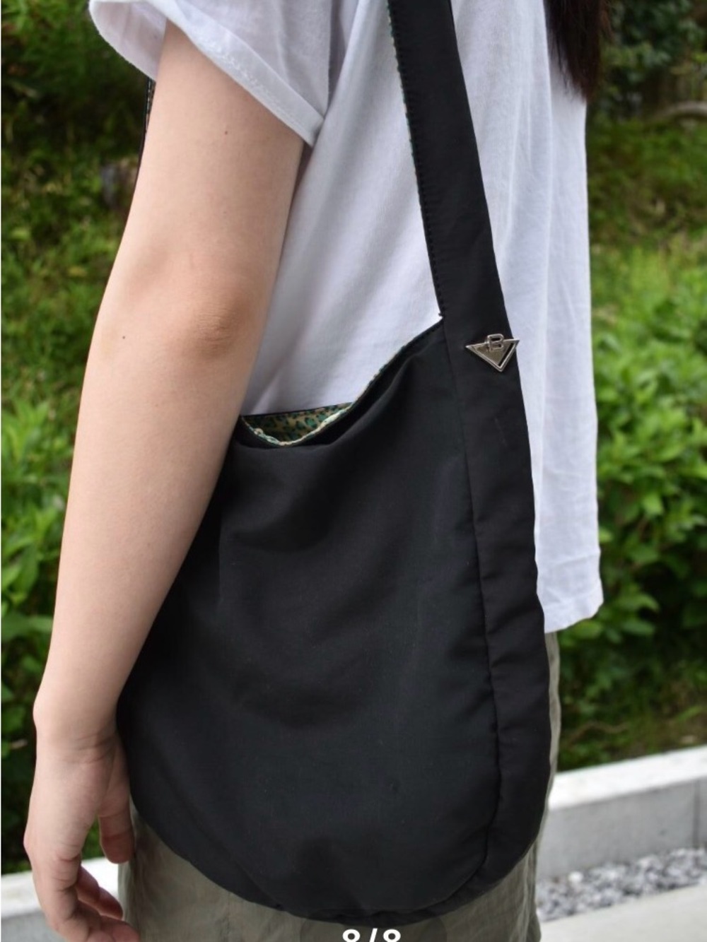 Bottega Black Reversible Slouch Tote